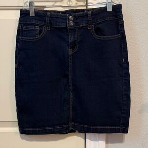 Old Navy Dark Blue Pencil Skirt